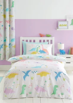 Catherine Lansfield Dinosaur Friends Reversible Duvet Cover