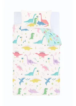 Catherine Lansfield Dinosaur Friends Reversible Duvet Cover