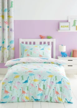 Catherine Lansfield Dinosaur Friends Reversible Duvet Cover