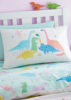 Catherine Lansfield Dinosaur Friends Reversible Duvet Cover