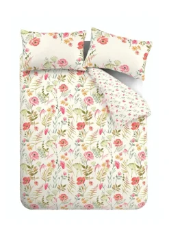 Catherine Lansfield Ella Poppy Reversible Duvet Cover Set