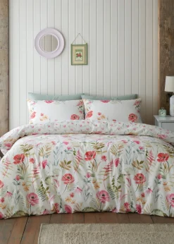 Catherine Lansfield Ella Poppy Reversible Duvet Cover Set