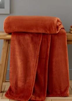 Catherine Lansfield Extra Large Raschel Velvet Touch Blanket Throw (200x240cm)