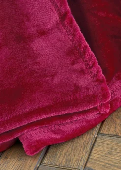 Catherine Lansfield Extra Large Raschel Velvet Touch Blanket Throw (200x240cm)