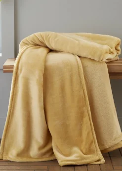 Catherine Lansfield Extra Large Raschel Velvet Touch Blanket Throw (200x240cm)