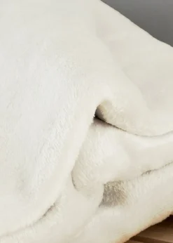 Catherine Lansfield Extra Large Raschel Velvet Touch Blanket Throw (200x240cm)