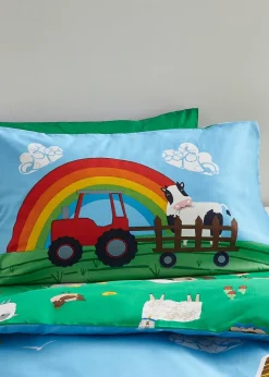 Catherine Lansfield Farmyard Animals Reversible Duvet Cover Set