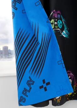 Catherine Lansfield Game Over Reversible Eyelet Curtains