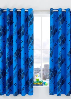 Catherine Lansfield Game Over Reversible Eyelet Curtains