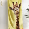Catherine Lansfield Giraffe Cotton Beach Towel