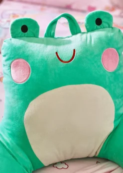 Catherine Lansfield Green Kids Fran the Frog Cuddle Cushion Back Rest