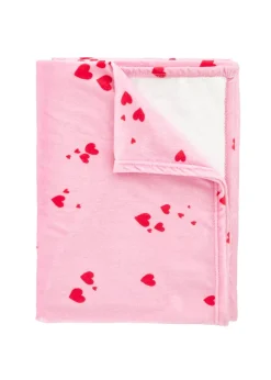 Catherine Lansfield Heart Cosy Fleece Oversized 200x240cm Blanket Throw