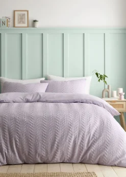 Catherine Lansfield Heatset Wave Duvet Cover Set