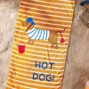 Catherine Lansfield Hot Dog Cotton Beach Towel