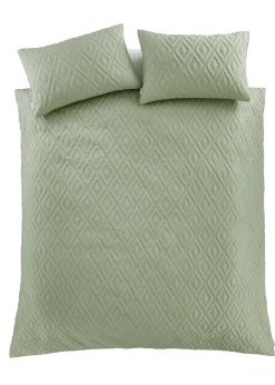 Catherine Lansfield Jacob Geo Soft Touch Duvet Cover Set
