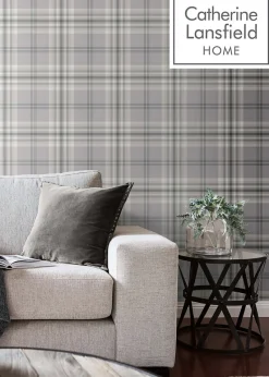 Catherine Lansfield Kelso Check Wallpaper
