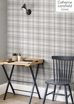 Catherine Lansfield Kelso Check Wallpaper