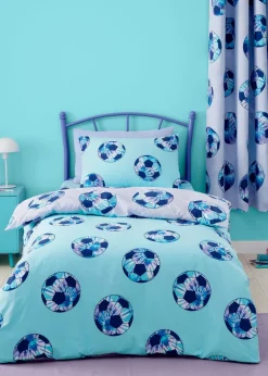 Catherine Lansfield Kids Tie Dye Football Reversible Duvet Cover Set