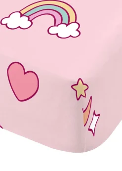 Catherine Lansfield Kids Pink Forever Together Fitted Sheet