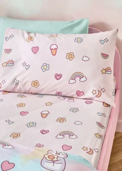 Catherine Lansfield Kids Pink Forever Together Fitted Sheet