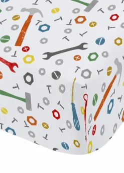 Catherine Lansfield Kids Blue Digger Dreams Fitted Sheet