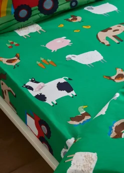 Catherine Lansfield Kids Farmyard Animals Fitted Sheet