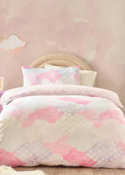Catherine Lansfield Kids Soft as a Cloud Pink Pastel Duvet Cover Set