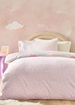 Catherine Lansfield Kids Soft as a Cloud Pink Pastel Duvet Cover Set