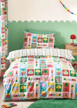 Catherine Lansfield Kids Curious Caterpillar Bright Reversible Duvet Cover Set