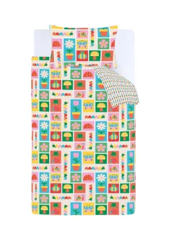 Catherine Lansfield Kids Curious Caterpillar Bright Reversible Duvet Cover Set