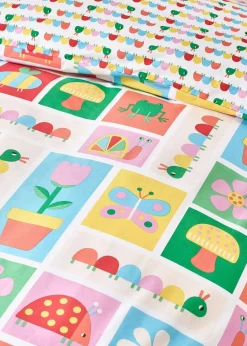 Catherine Lansfield Kids Curious Caterpillar Bright Reversible Duvet Cover Set