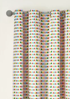 Catherine Lansfield Kids Curious Caterpillar Fully Reversible Bright Eyelet Curtains