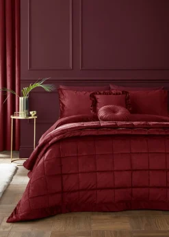 Catherine Lansfield Kingsley Soft Matt Velvet Duvet Cover Set