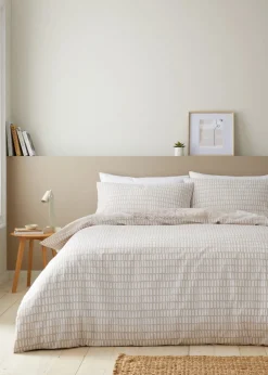 Catherine Lansfield Larsson Geo Reversible Duvet Cover Set