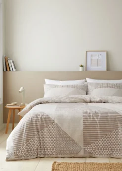 Catherine Lansfield Larsson Geo Reversible Duvet Cover Set