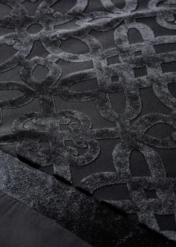 Catherine Lansfield Lattice Cut Velvet Duvet Cover Set