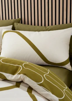 Catherine Lansfield Linear Curve Geometric Reversible Duvet Cover Set