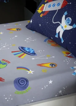 Catherine Lansfield Lost In Space Fitted Sheet