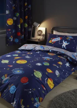 Catherine Lansfield Lost In Space Reversible Duvet Cover Set