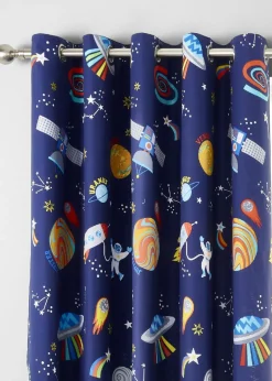 Catherine Lansfield Lost In Space Fully Reversible Curtains