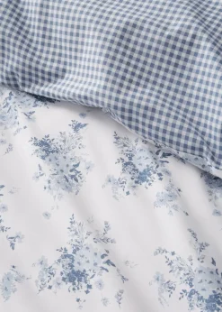 Catherine Lansfield Lucie Floral Frill Reversible Duvet Cover Set