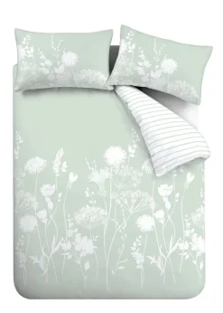 Catherine Lansfield Meadowsweet Floral Reversible Duvet Cover Set