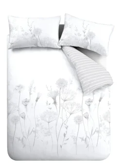 Catherine Lansfield Meadowsweet Floral Reversible Duvet Set