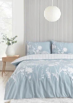 Catherine Lansfield Meadowsweet Floral Reversible Duvet Cover Set
