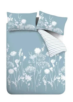 Catherine Lansfield Meadowsweet Floral Reversible Duvet Cover Set