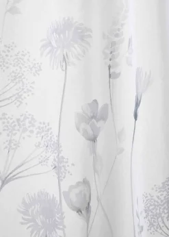 Catherine Lansfield Meadowsweet Floral Tab Top Voile Curtain Panel