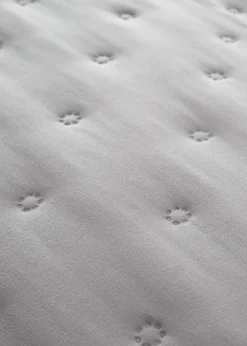 Catherine Lansfield Nori Silver Pinsonic Faux-Shearling Duvet Cover Set