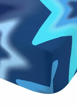 Catherine Lansfield Ombre Stars Bright Blue Fitted Sheet