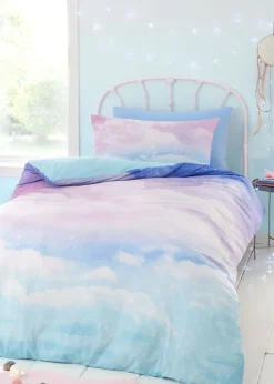 Catherine Lansfield Ombre Rainbow Clouds Duvet Cover