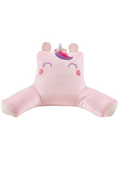 Catherine Lansfield Pink Sparkle Unicorn Cuddle Cushion Back Rest (60x25cm)